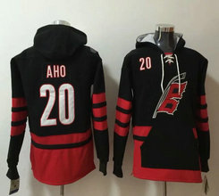 Carolina Hurricanes #20 Sebastian Aho Stitched Pullover Hoodie