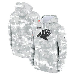 Carolina Panthers 2024 Camo Salute To Service Pullove Hoodie