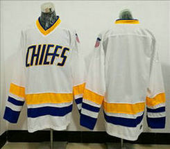 Charlestown Chiefs Blank Hockey Ice Winter White Jersey