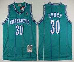 Charlotte Hornets #30 Dell Curry Green Mesh 1992-93 Game Throwback Authentic Stitched NBA Jersey