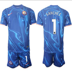 Chelsea 2024-25 #1 SANCHEZ home Soccer Club Jersey