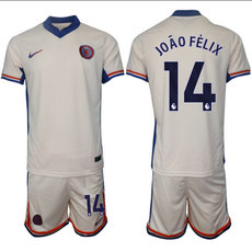 Chelsea 2024-25 #14 JOAO FELIX away Soccer Club Jersey