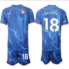 Chelsea 2024-25 #18 NKUNKU home Soccer Club Jersey