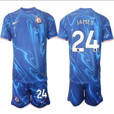 Chelsea 2024-25 #24 JAMES home Soccer Club Jersey
