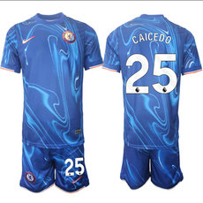 Chelsea 2024-25 #25 CAICEDO home Soccer Club Jersey