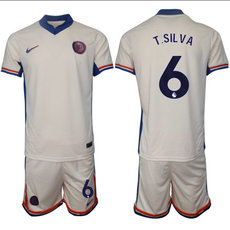 Chelsea 2024-25 #6 T.SILVA away Soccer Club Jersey