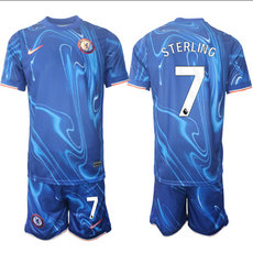 Chelsea 2024-25 #7 STERLING home Soccer Club Jersey
