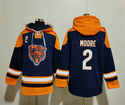 Chicago Bears #2 D.J. Moore NFL Stitched Hoodies