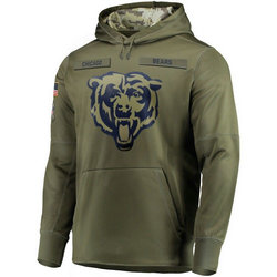 Chicago Bears 2024 Army green Pullove Hoodie
