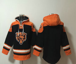 Chicago Bears Blank Black logo in front NFL Stitched Hoodies