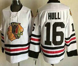 Chicago Blackhawks #16 Bobby Hull Red Throwback CCM Authentic Stitched NHL jersey