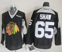 Chicago Blackhawks #65 Andrew Shaw Black Practice Authentic Stitched NHL Jersey