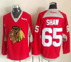 Chicago Blackhawks #65 Andrew Shaw Red Practice Authentic Stitched NHL Jersey