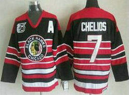 Chicago Blackhawks #7 Chris Chelios Black Red Throwback With 75TH Patch CCM Authentic Stitched NHL Jersey.jpg