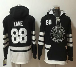 Chicago Blackhawks #88 Patrick Kane Black All Stitched Hooded Sweatshirt