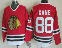 Chicago Blackhawks #88 Patrick Kane Red CCM Throwback Authentic Stitched NHL Jersey