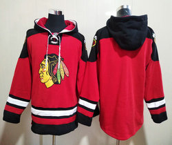 Chicago Blackhawks Blank Red NHL Stitched Pullover Hoodie