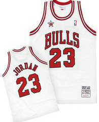 Chicago Bulls #23 Michael Jordan 1998 Throwback White Authentic Stitched NBA jersey