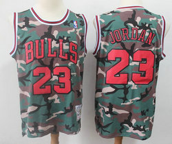Chicago Bulls #23 Michael Jordan 2019 New Woodland Camo Authentic Stitched NBA Jersey