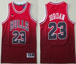 Chicago Bulls #23 Michael Jordan Red Fashion Authentic Stitched NBA Jersey