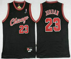 Chicago Bulls #23 Michael Jordan black Game Chicago Authentic Stitched NBA jersey