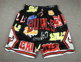 Chicago Bulls 2024 doodle Black shorts