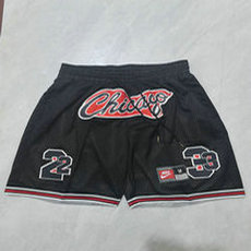 Chicago Bulls 2026 Black Waist pocket Shorts