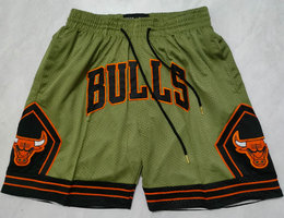 Chicago Bulls Arm Green NBA Shorts