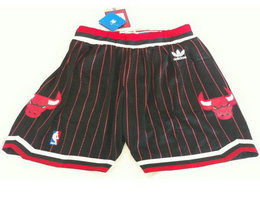Chicago Bulls Black Stripe Swingman Shorts