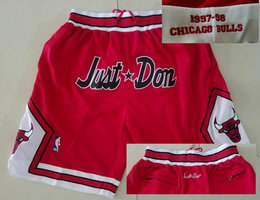 Chicago Bulls Red 1997 Just Don 3nd Swingman Shorts