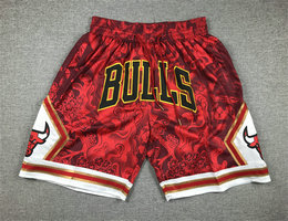Chicago Bulls Red 2023 Year of the Tiger shorts