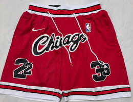 Chicago Bulls Red Chicago NBA Shorts