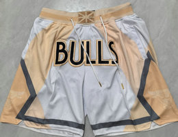 Chicago Bulls White 2025 City NBA Shorts 2