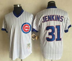 Chicago Cubs #31 Fergie Jenkins White Throwback Authentic Stitched MLB jersey