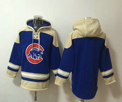 Chicago Cubs Blank Blue Stitched Hoodies
