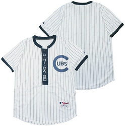 Chicago Cubs Blank White 1909 Throwback Authentic Stitched MLB jersey
