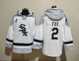 Chicago White Sox #2 Nellie Fox White 2023 All Stitched Hooded Sweatshirt