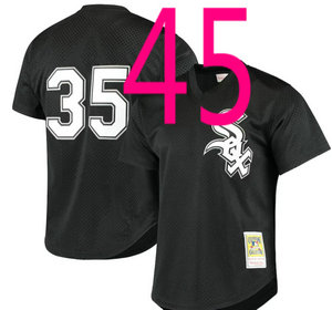 Chicago White Sox #45 Michael Jordan Black Pullover Throwback Authentic stitched MLB jersey
