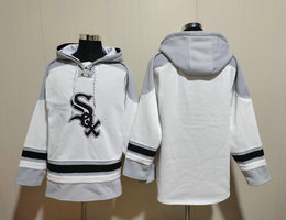 Chicago White Sox Blank White 2023 All Stitched Hooded Sweatshirt