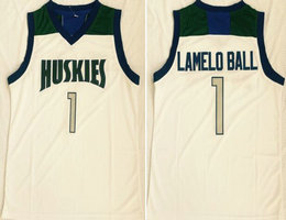 Chino Hills #1 Lamelo Ball White High School Basketball jerey