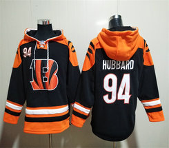 Cincinnati Bengals #94 Sam Hubbard Black NFL Stitched Hoodies