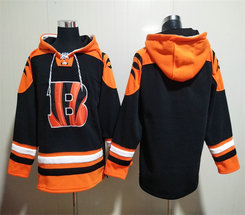 Cincinnati Bengals Blank Black NFL Stitched Hoodies