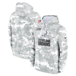 Cleveland Browns 2024 Camo Salute To Service Pullove Hoodie 2