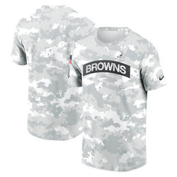 Cleveland Browns 2024 Camo Salute To Service T-shirt