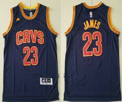 Cleveland Cavaliers #23 Lebron James Navy Blue Authentic Stitched NBA Jersey