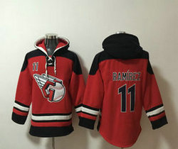 Cleveland Indians #11 Jose Ramirez Red Stitched Hoodies