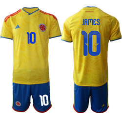 Colombia #10 James Home 2026 World Cup Soccer jersey