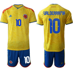 Colombia #10 Valderrama Home 2026 World Cup Soccer jersey