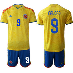 Colombia #9 Falcro Home 2026 World Cup Soccer jersey