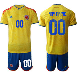 Colombia Custom Any Name Home 2026 World Cup Soccer jersey